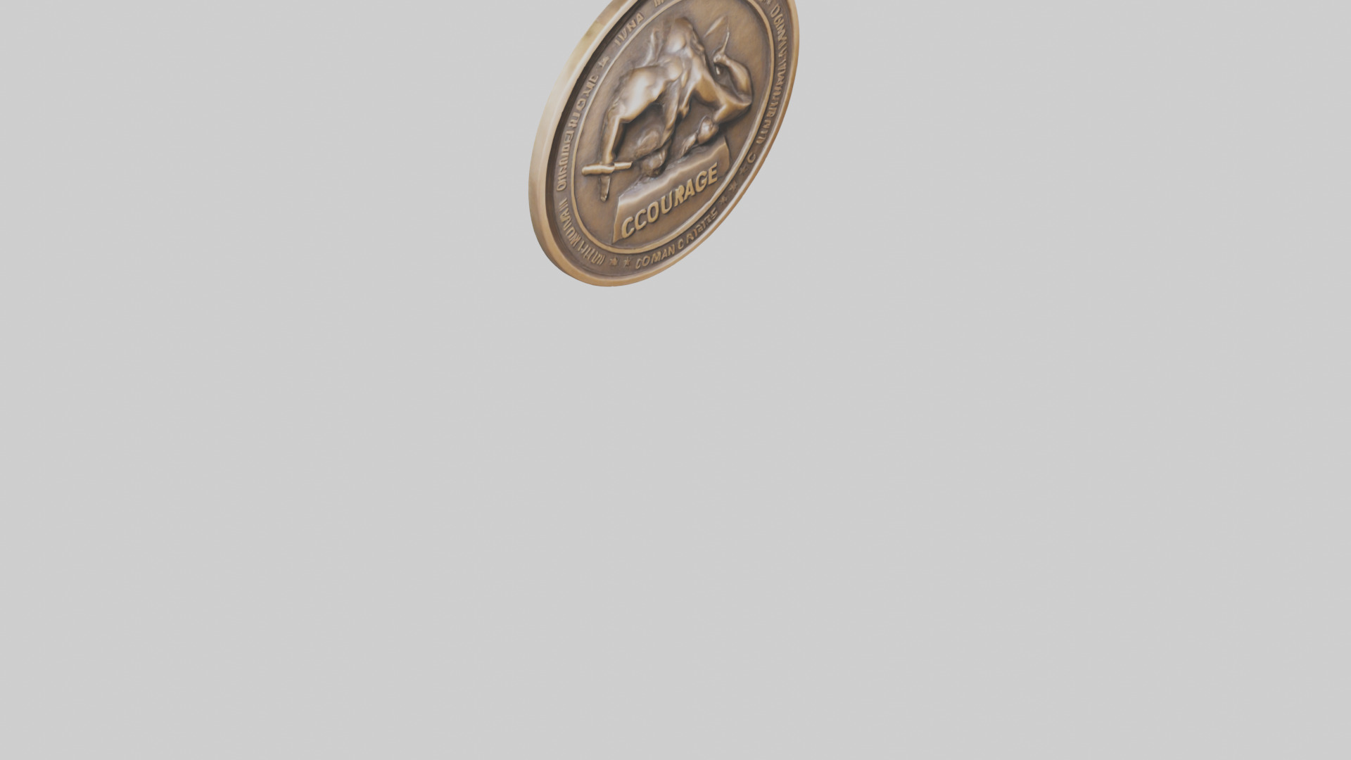 Bronze Medal for Courage model 3D model_6