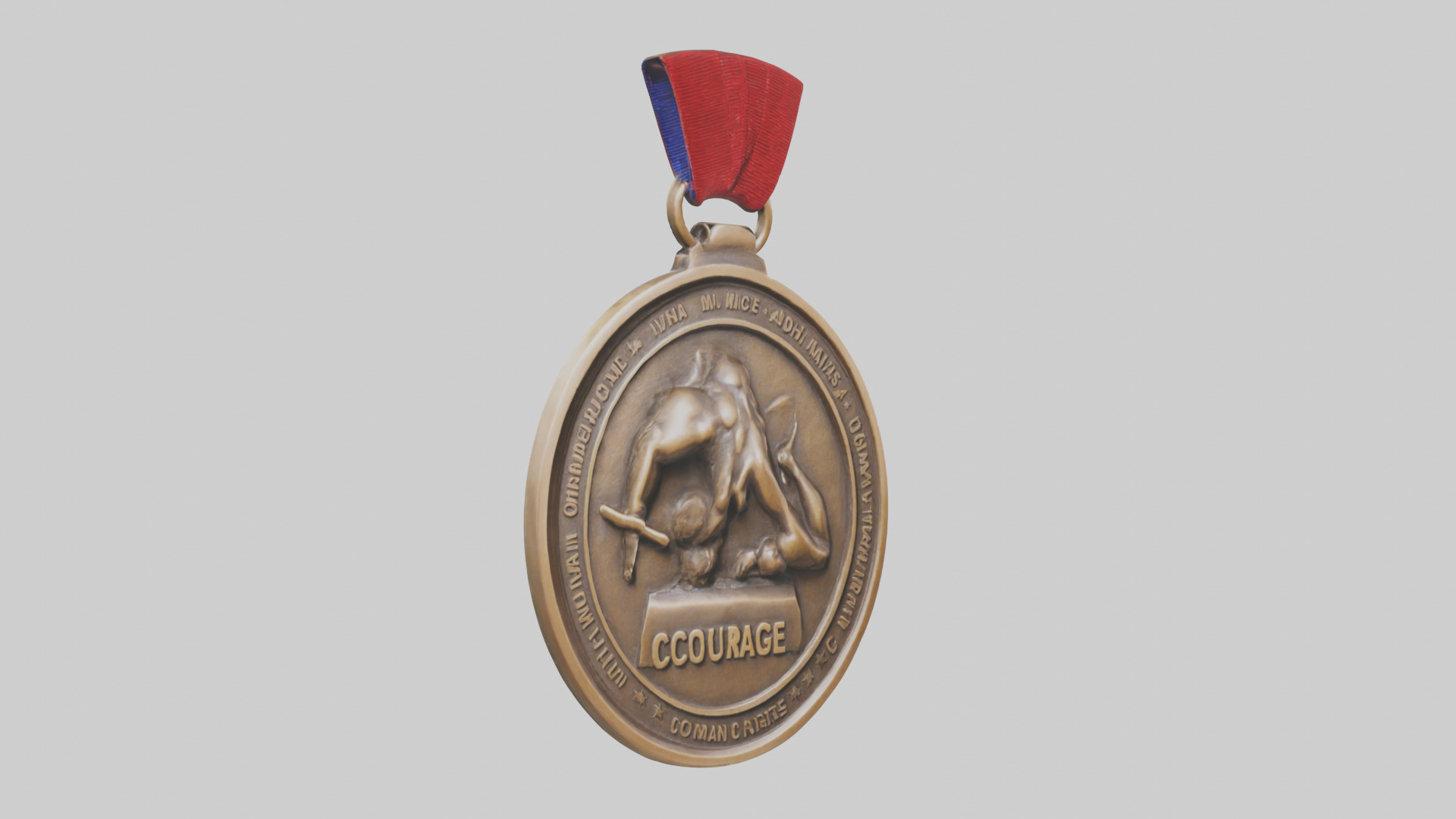 Bronze Medal for Courage model 3D model_11