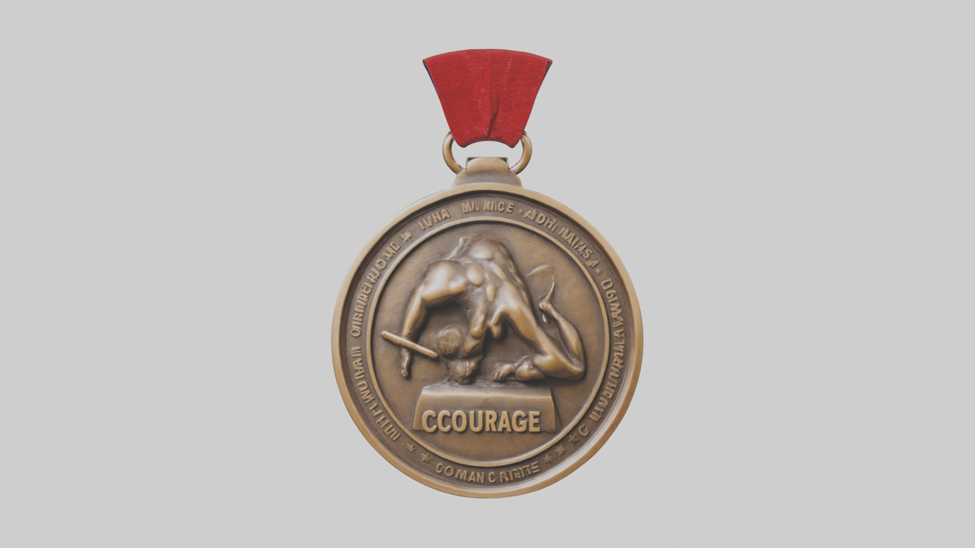 Bronze Medal for Courage model 3D model_9