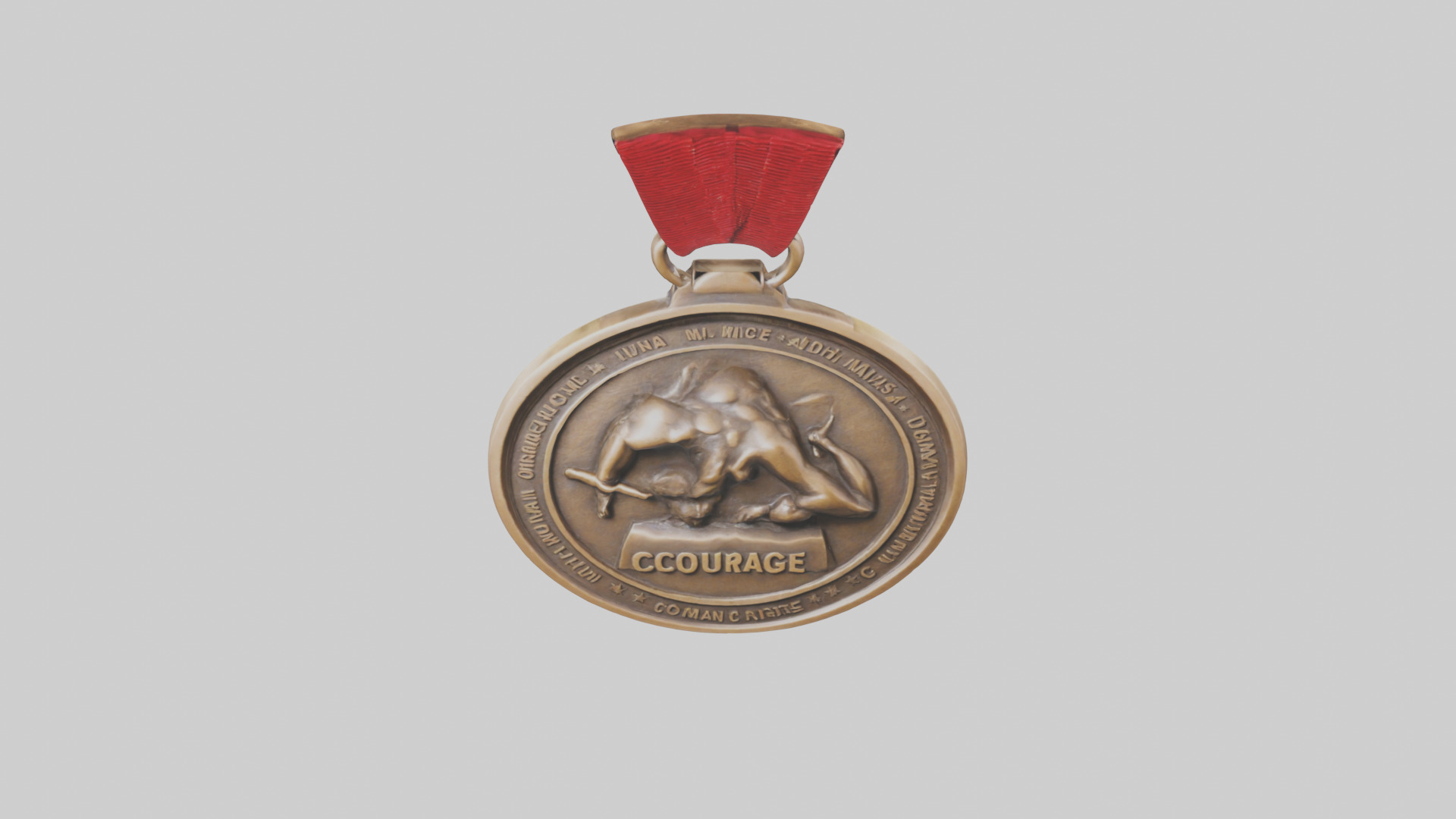Bronze Medal for Courage model 3D model_16