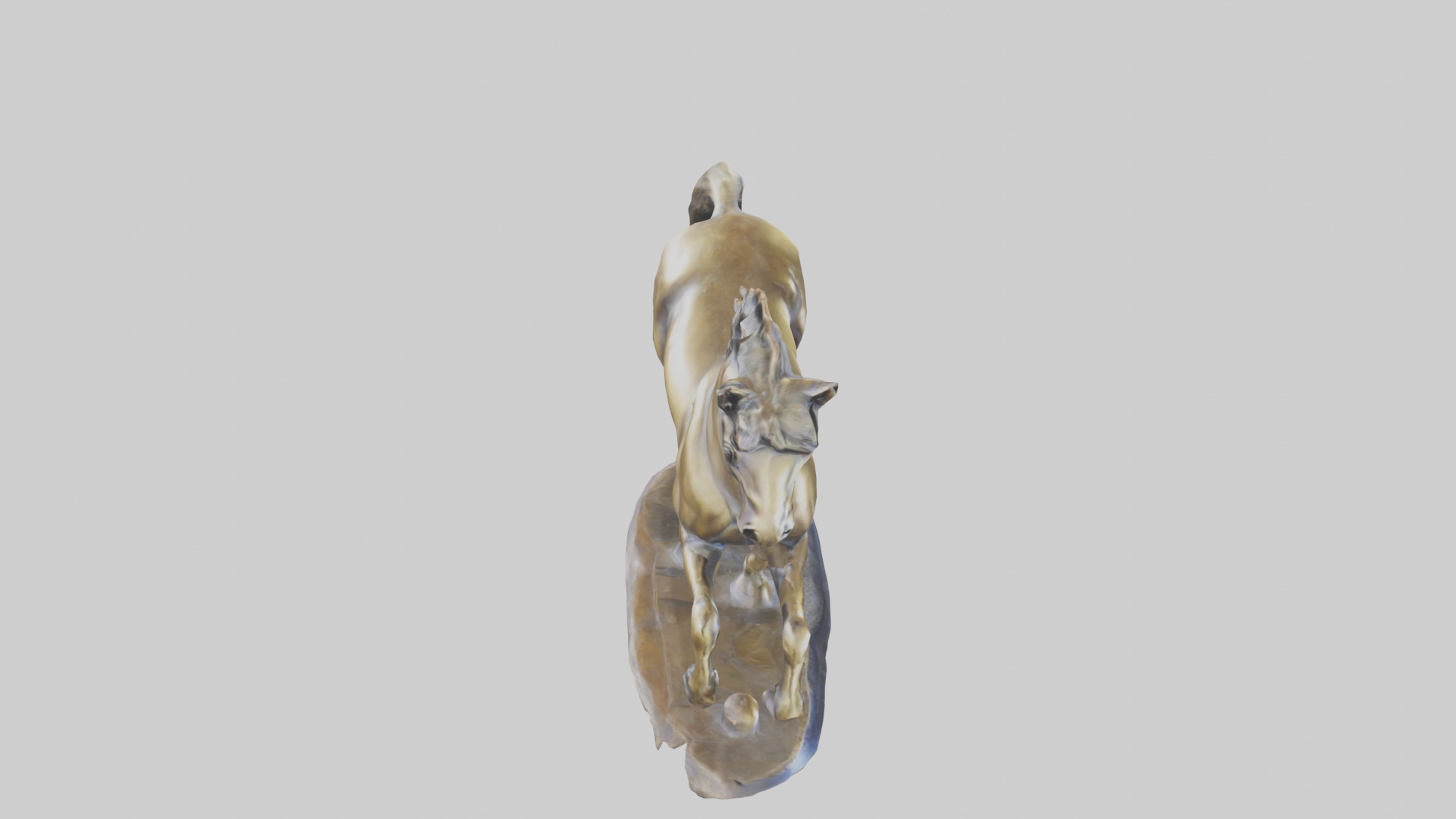 Bronze Horse statue model 3D model_18