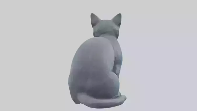 British Shorthair Cat statue model