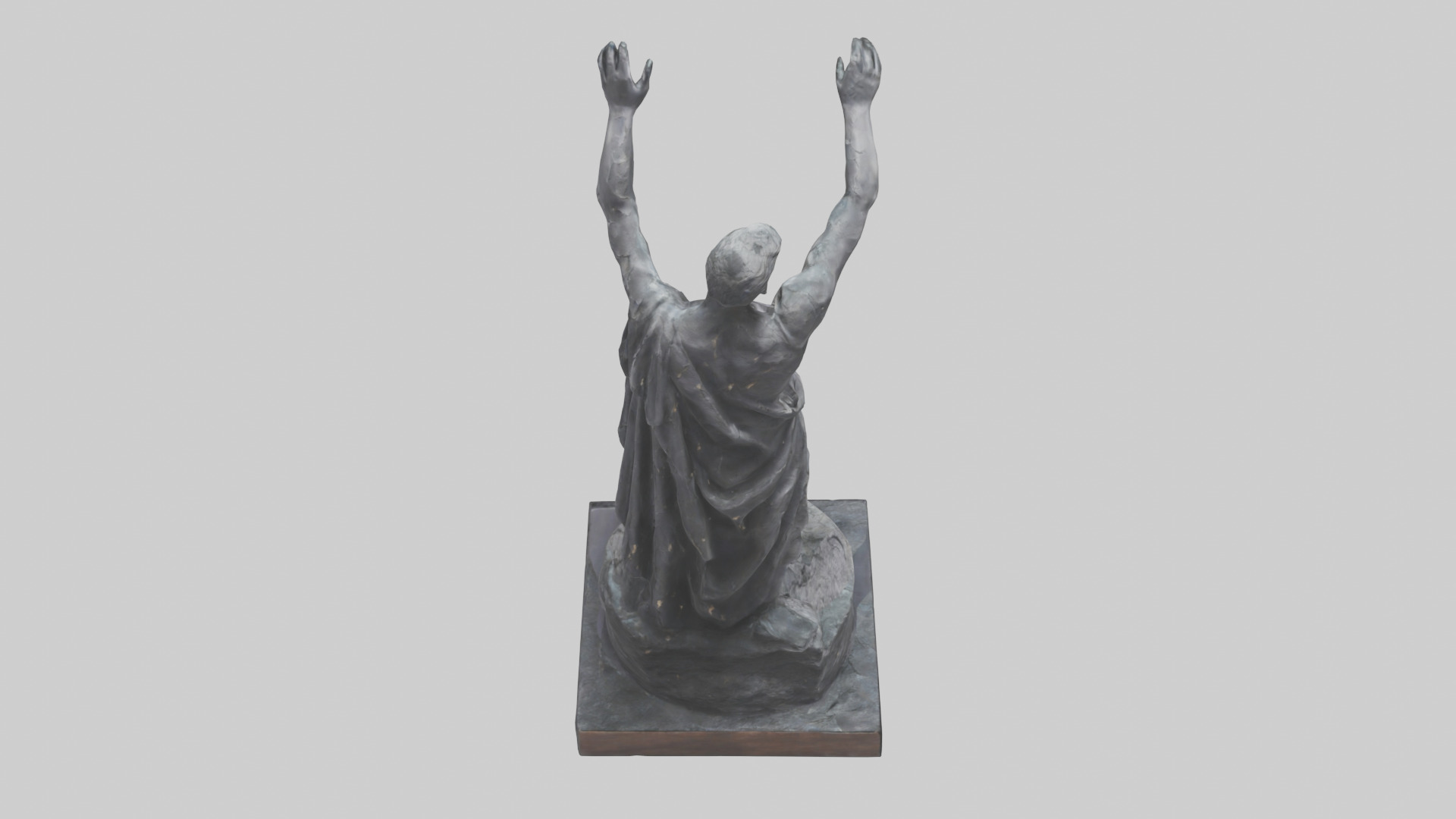 Breaking Through Darkness statue model 3D model_15