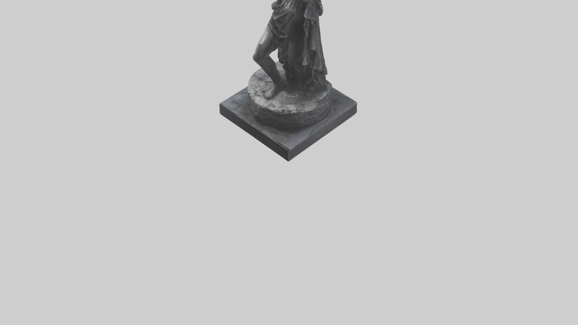 Breaking Through Darkness statue model 3D model_5