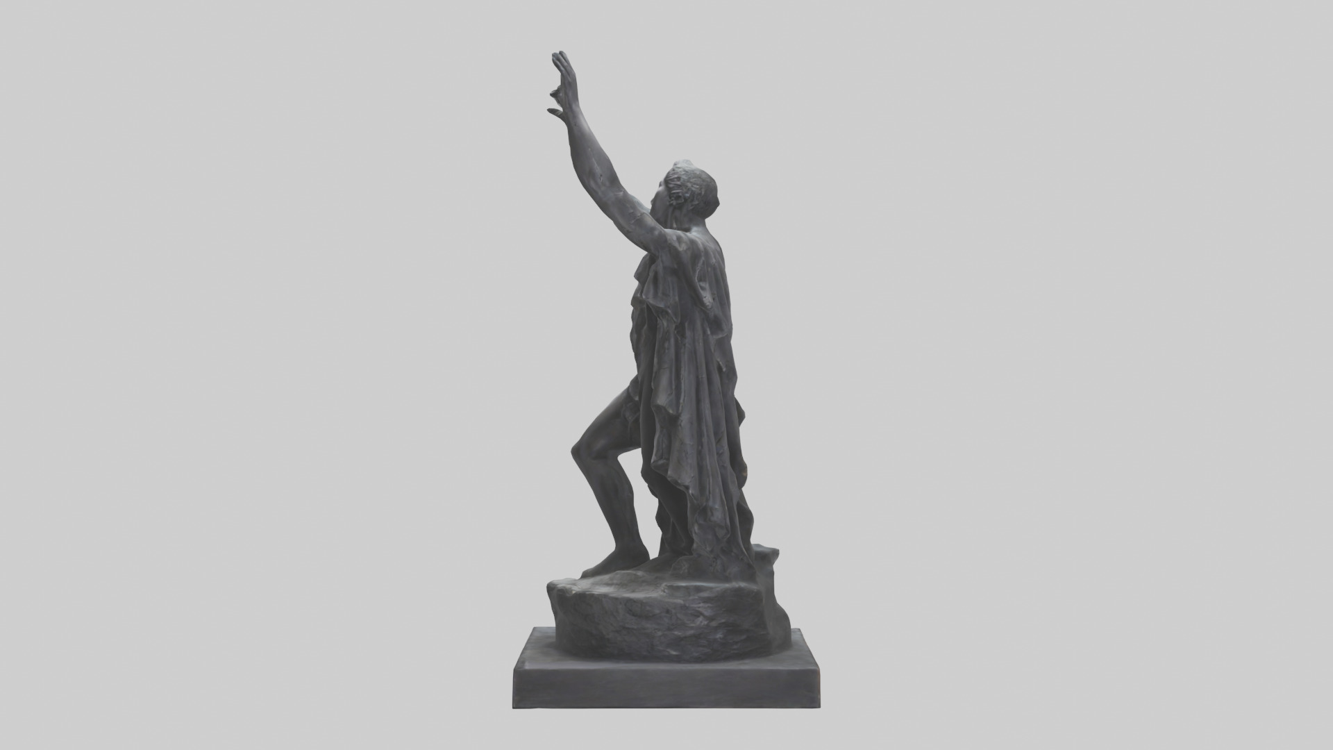 Breaking Through Darkness statue model 3D model_12
