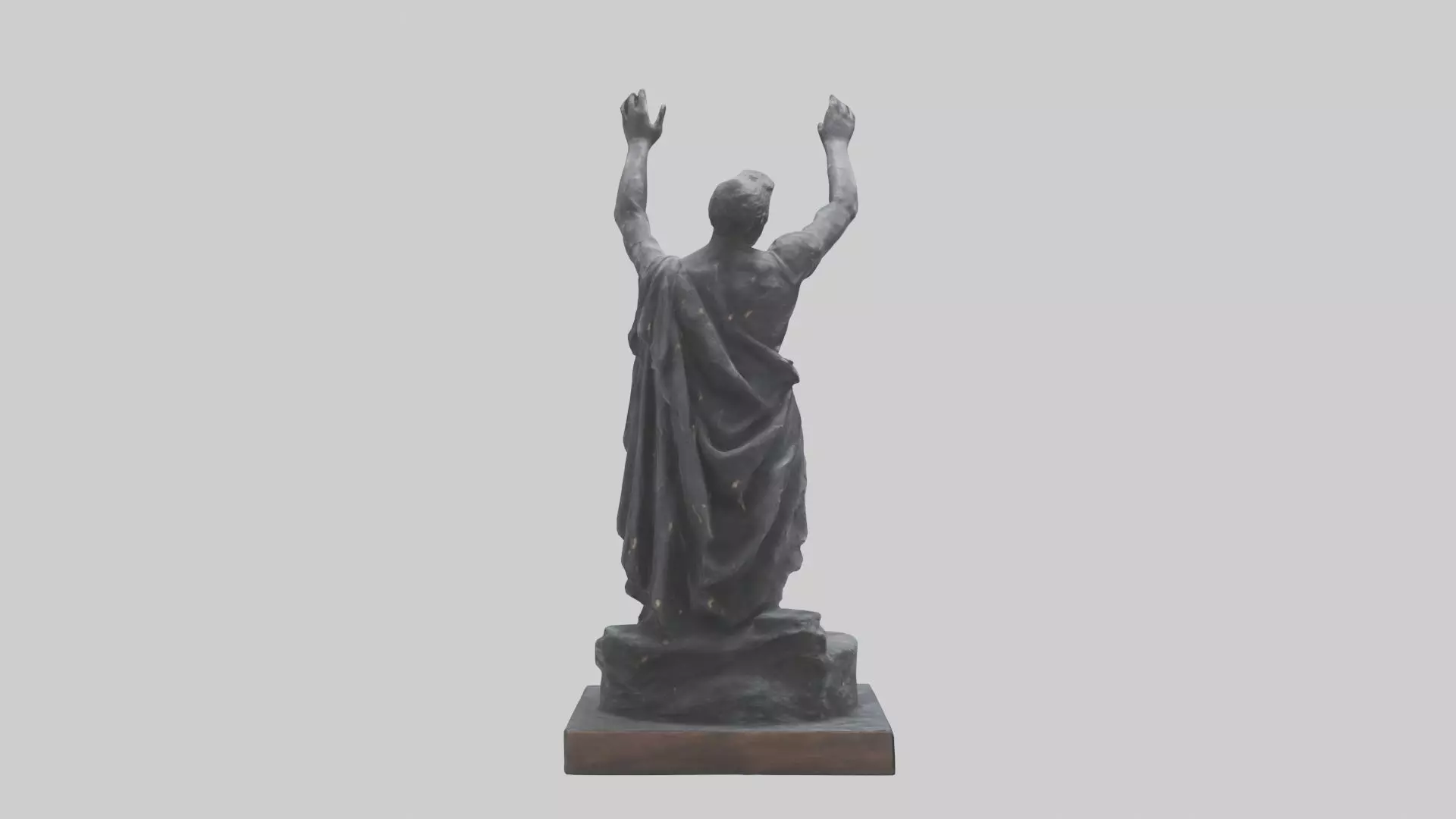 Breaking Through Darkness statue model 3D model_0