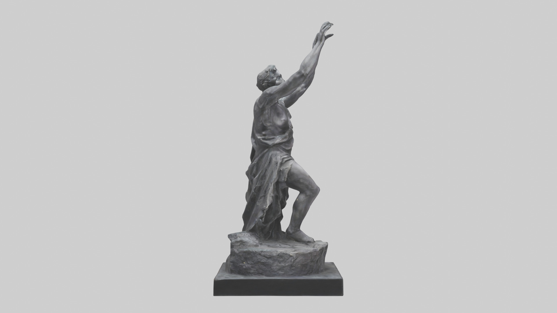 Breaking Through Darkness statue model 3D model_13