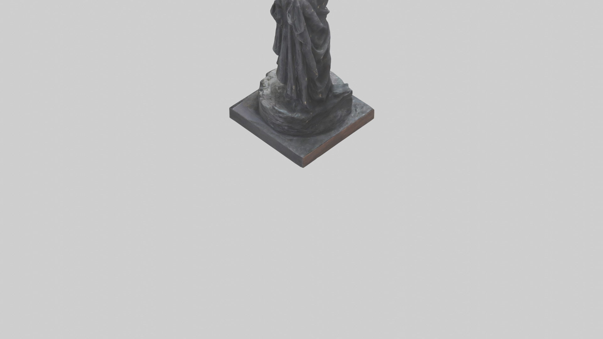 Breaking Through Darkness statue model 3D model_3