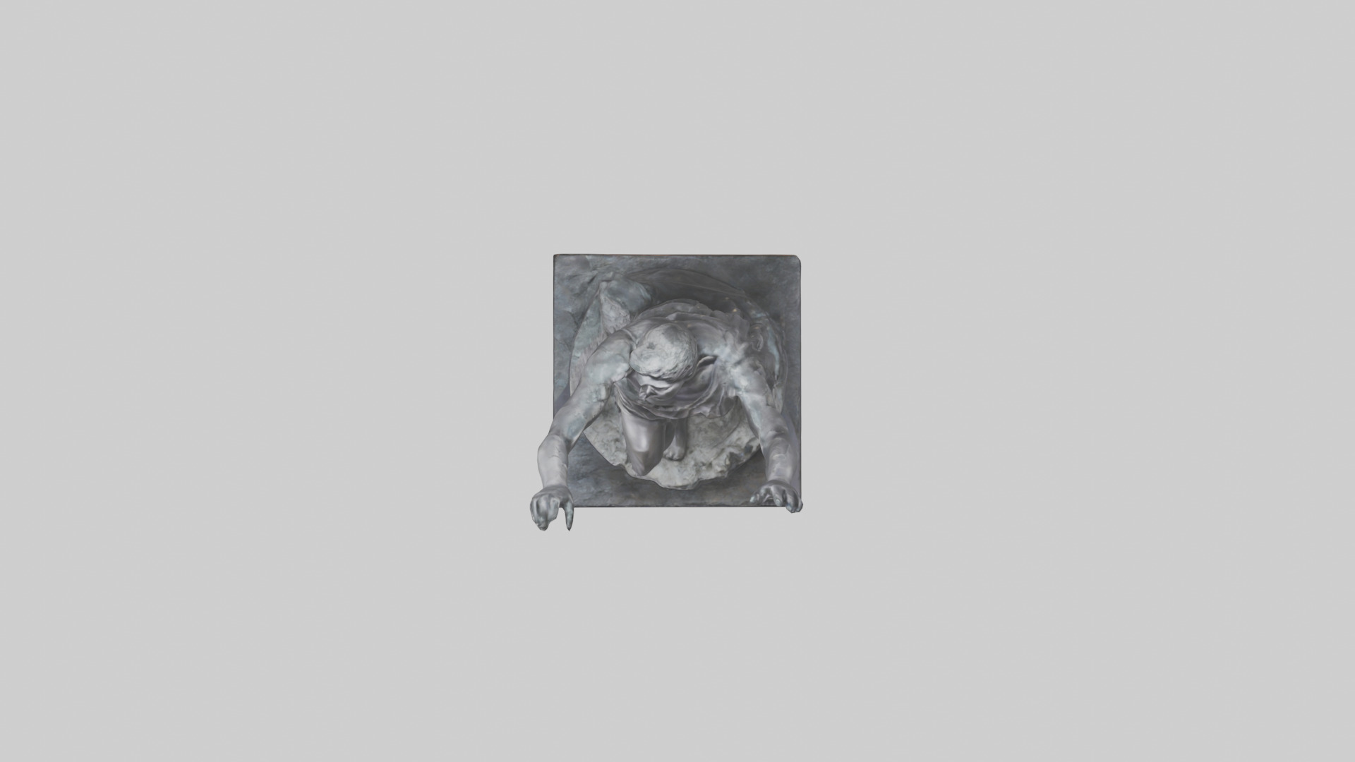 Breaking Through Darkness statue model 3D model_14