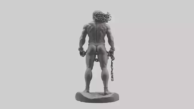 Breaking Chains statue model