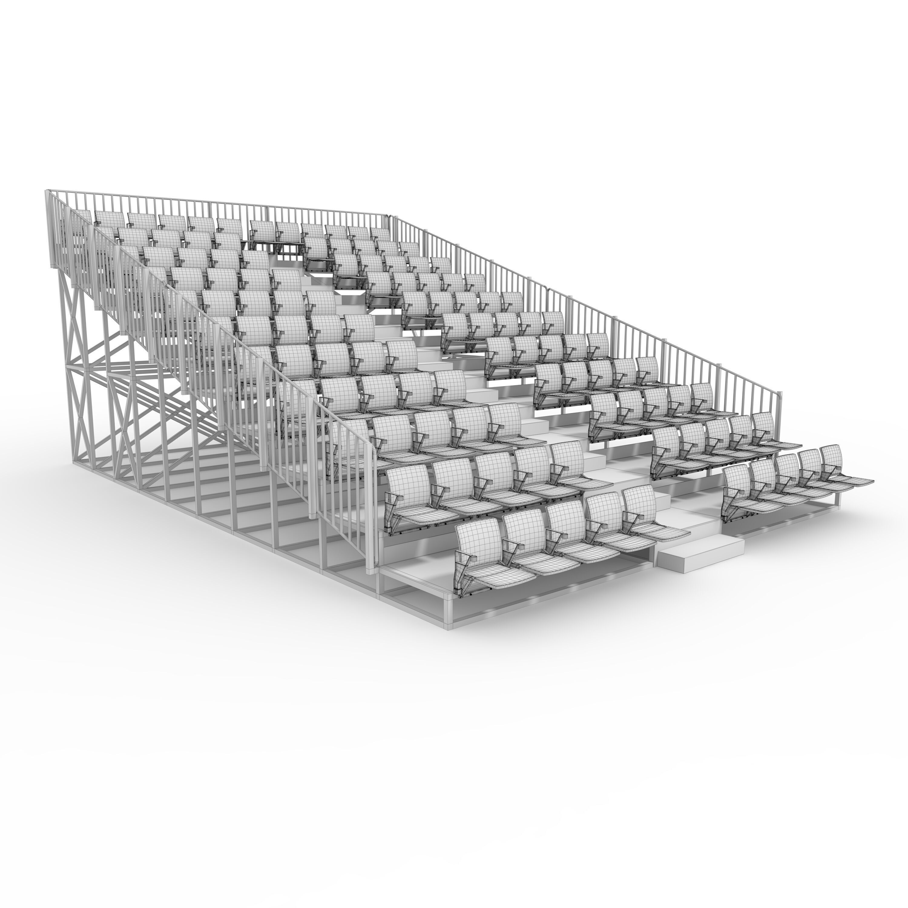 Bleachers 38 3D model_9