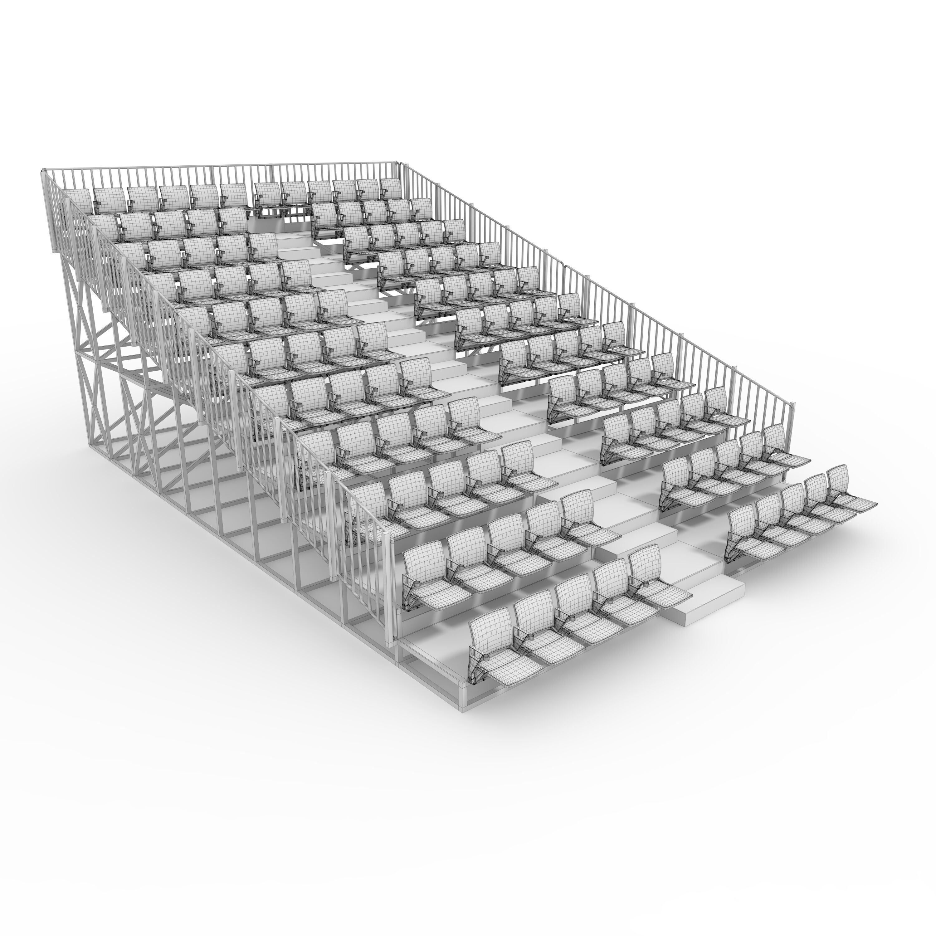 Bleachers 38 3D model_1