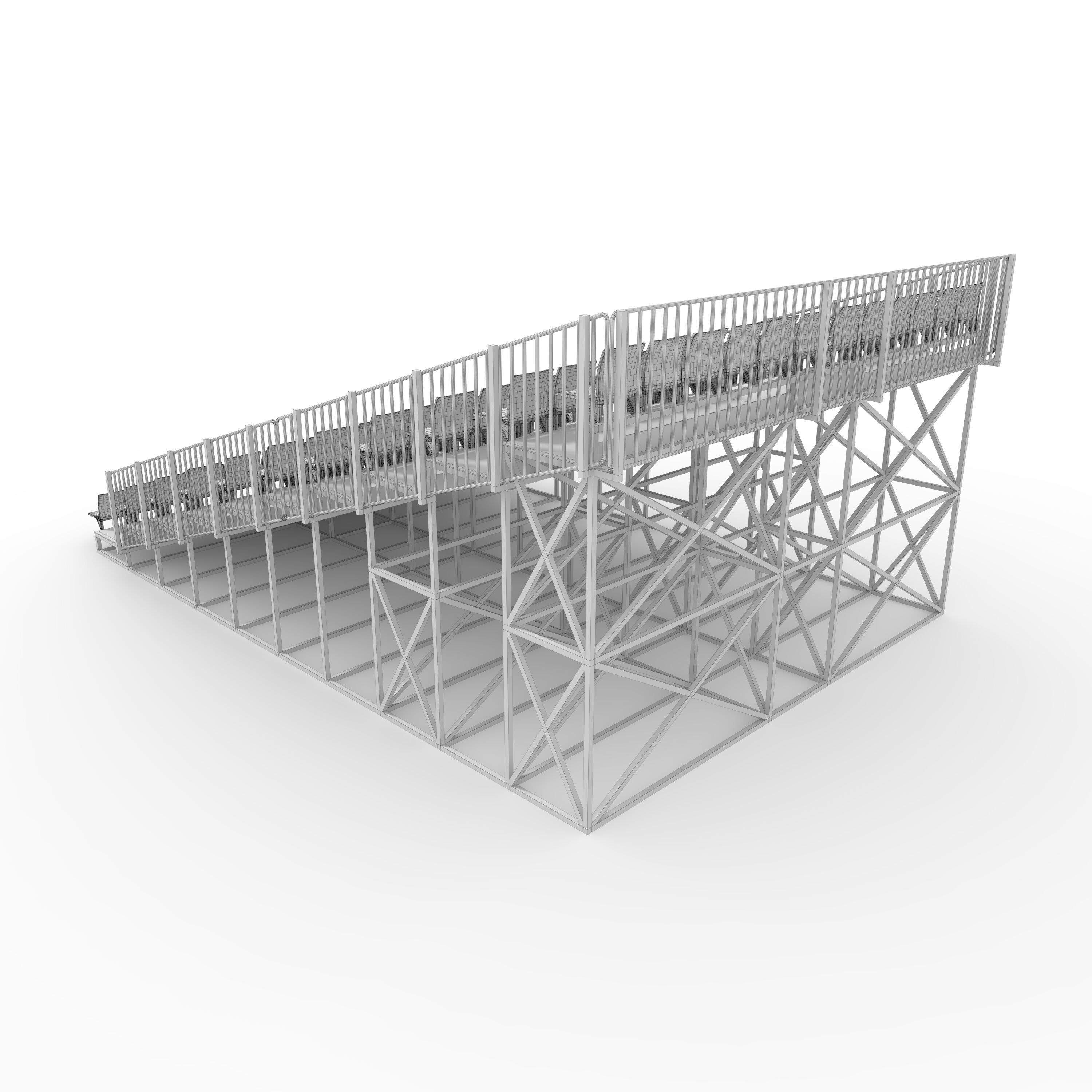 Bleachers 38 3D model_7