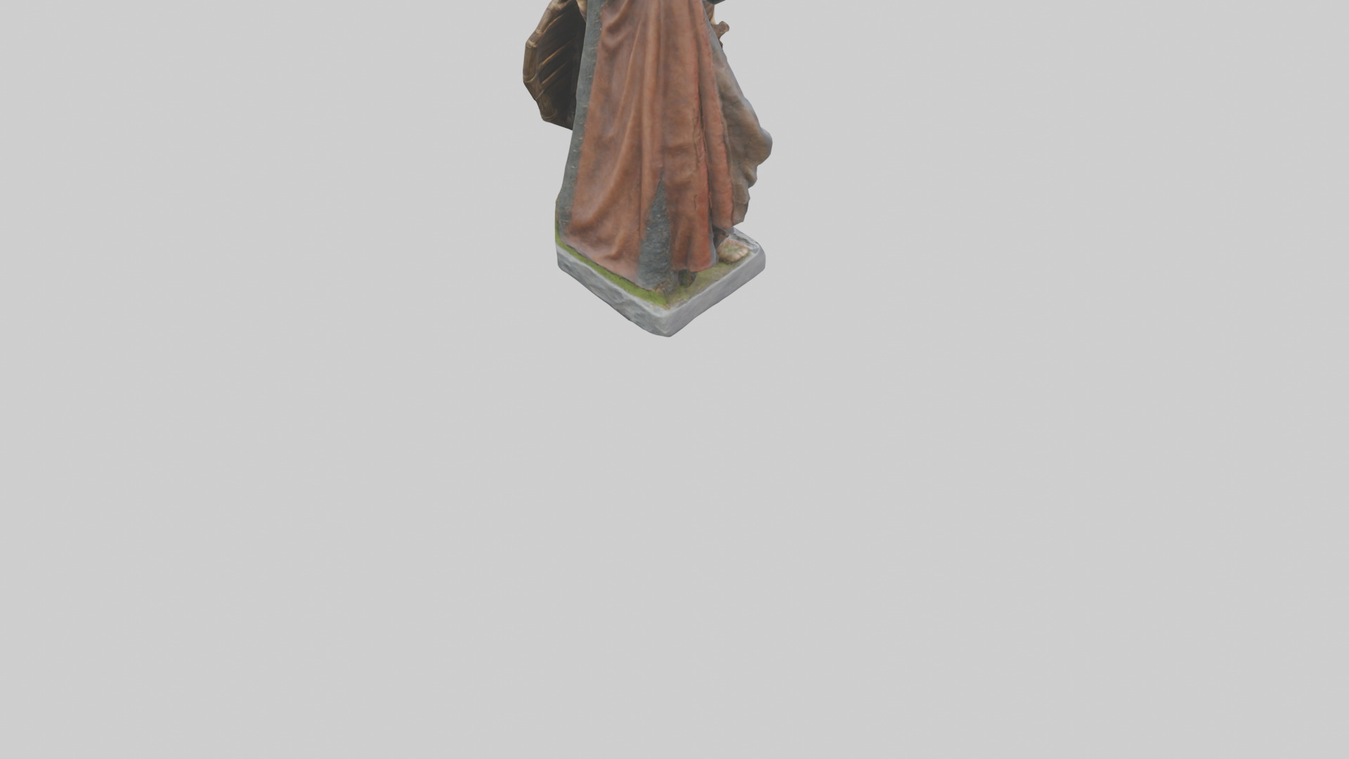 Braveheart Warrior Statue model 3D model_4