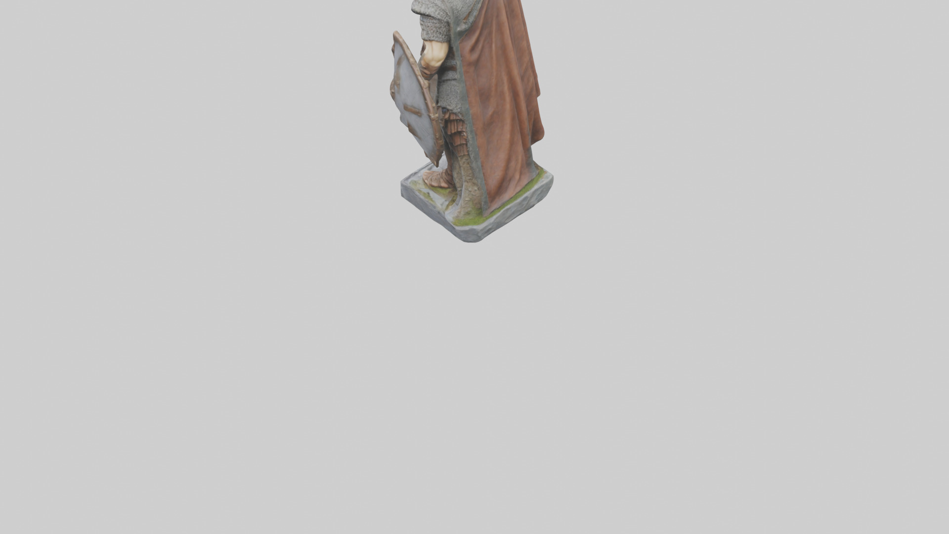 Braveheart Warrior Statue model 3D model_3