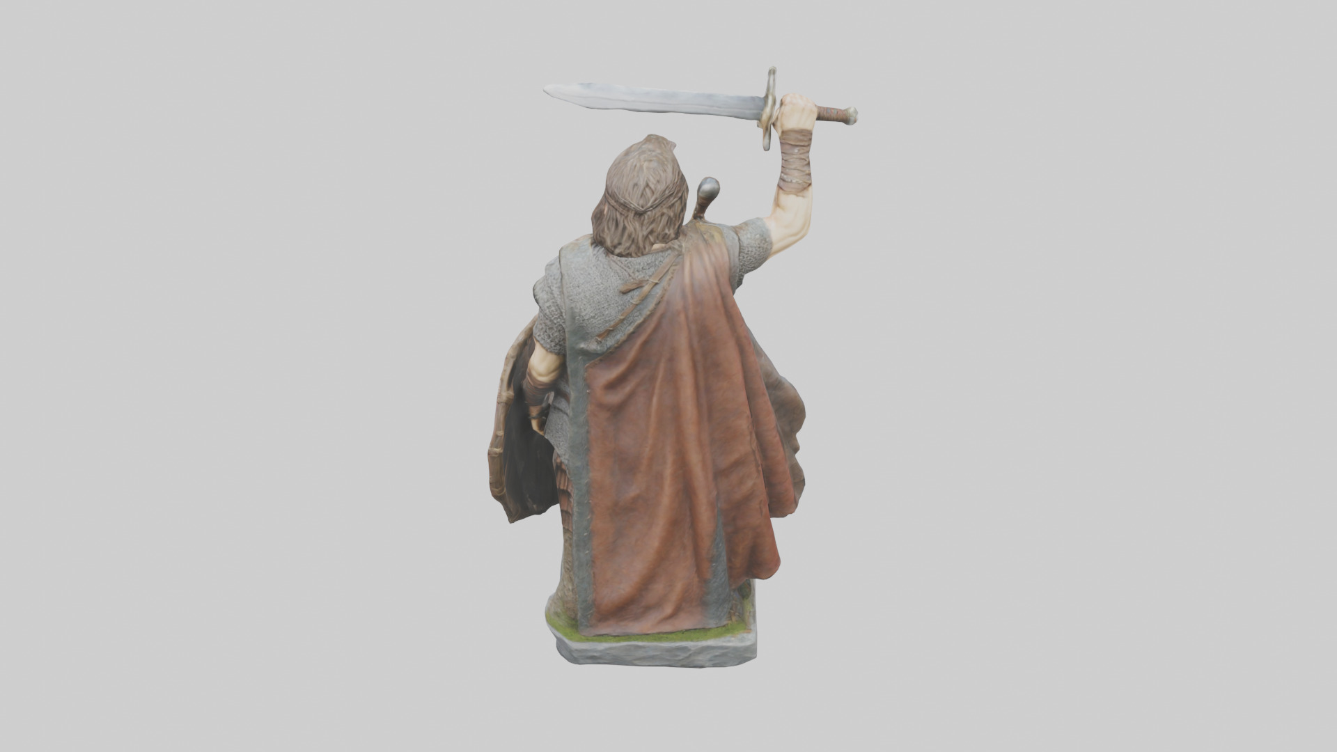 Braveheart Warrior Statue model 3D model_15