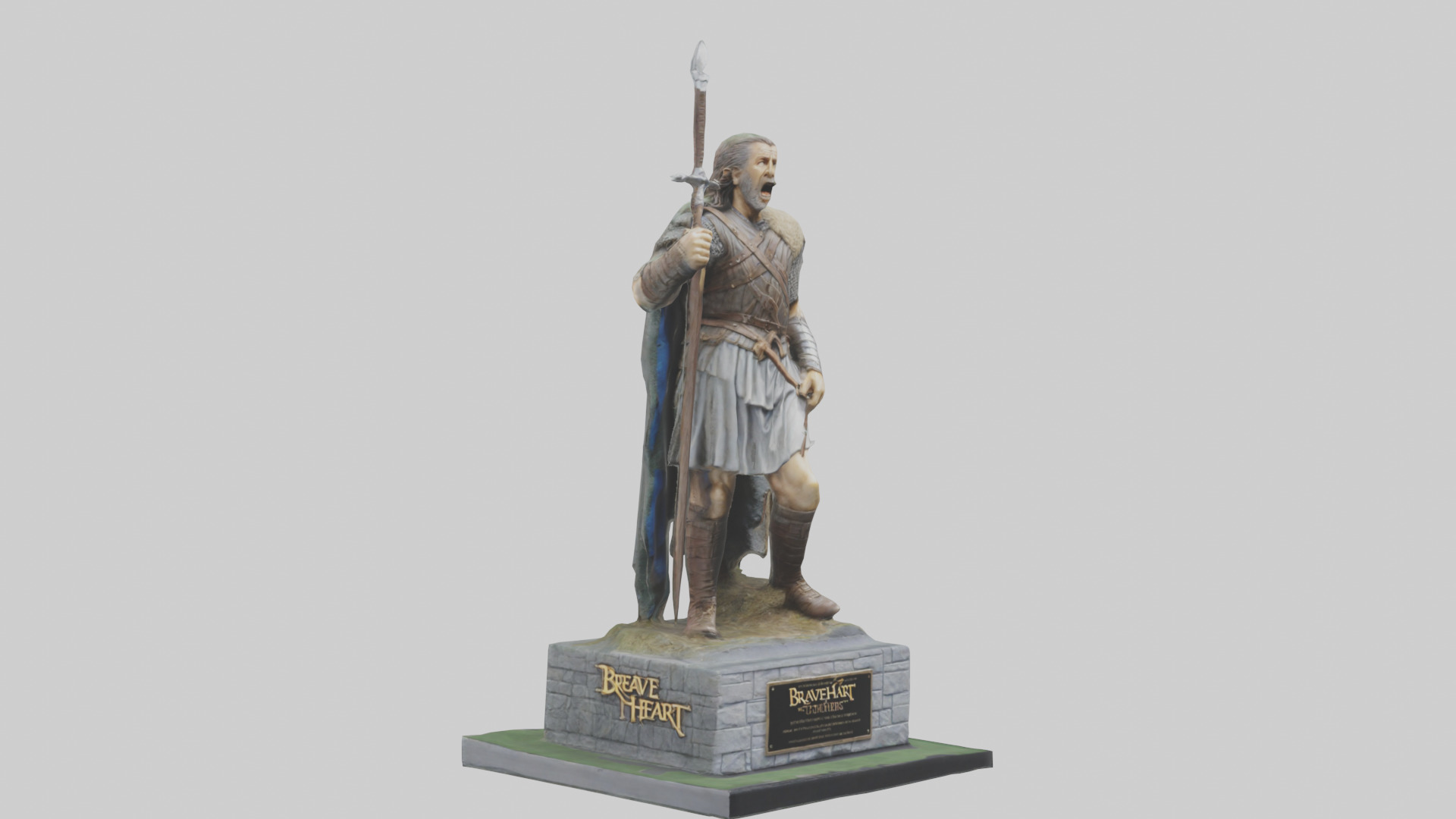 Braveheart Statue model 3D model_7