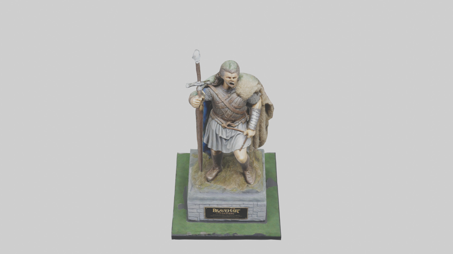 Braveheart Statue model 3D model_16
