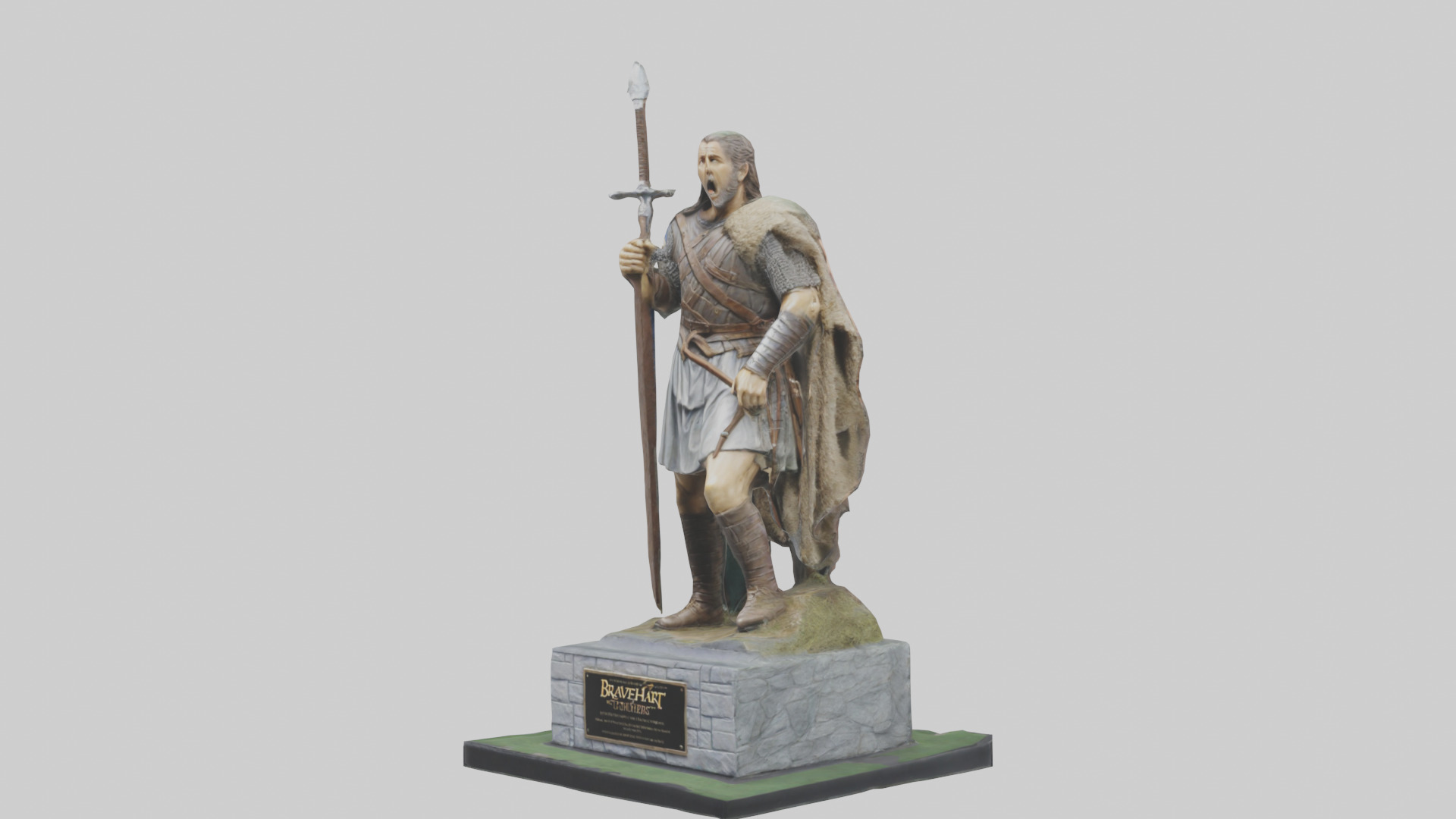 Braveheart Statue model 3D model_8