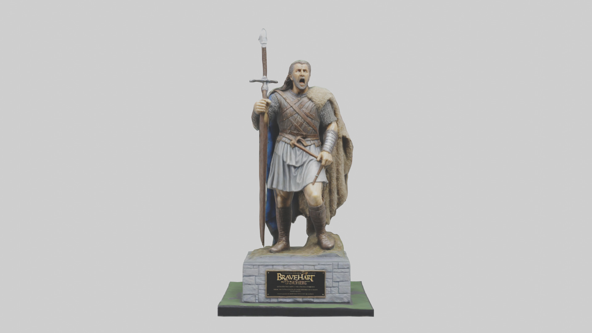 Braveheart Statue model 3D model_9