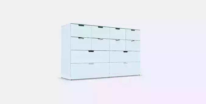 NORDLI Loading crate with 12 drawers