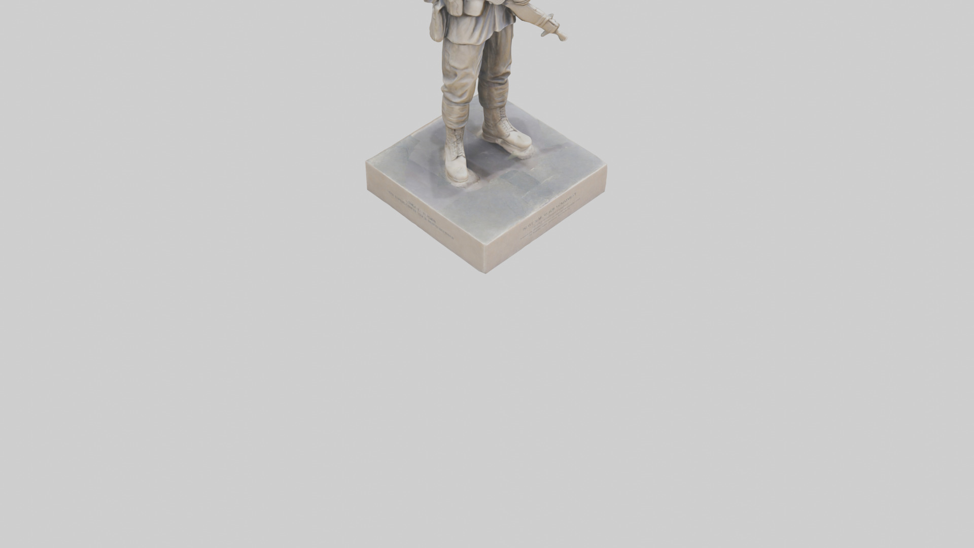Brave Soldier Monument Sculpture model 3D model_6