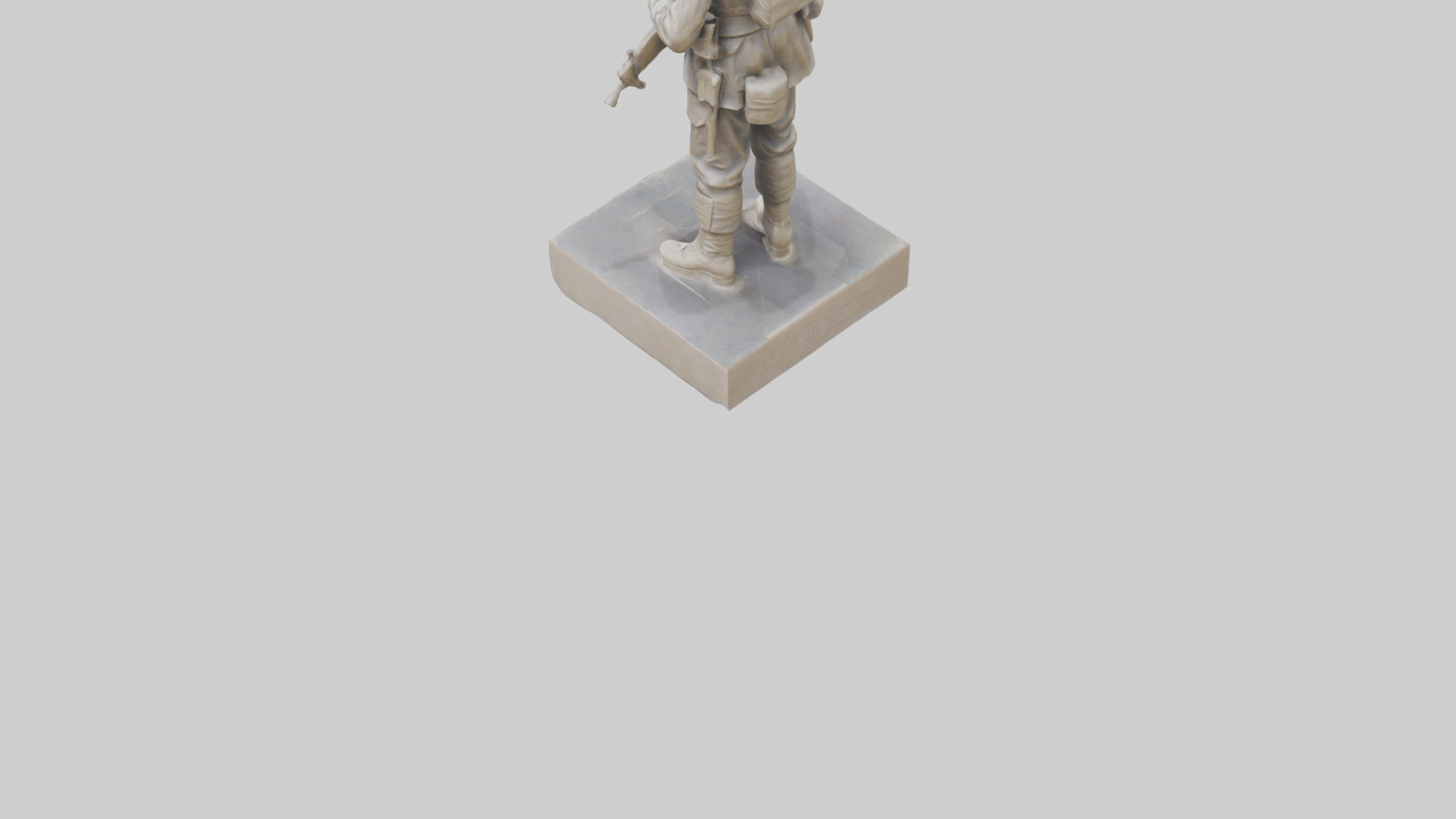 Brave Soldier Monument Sculpture model 3D model_3