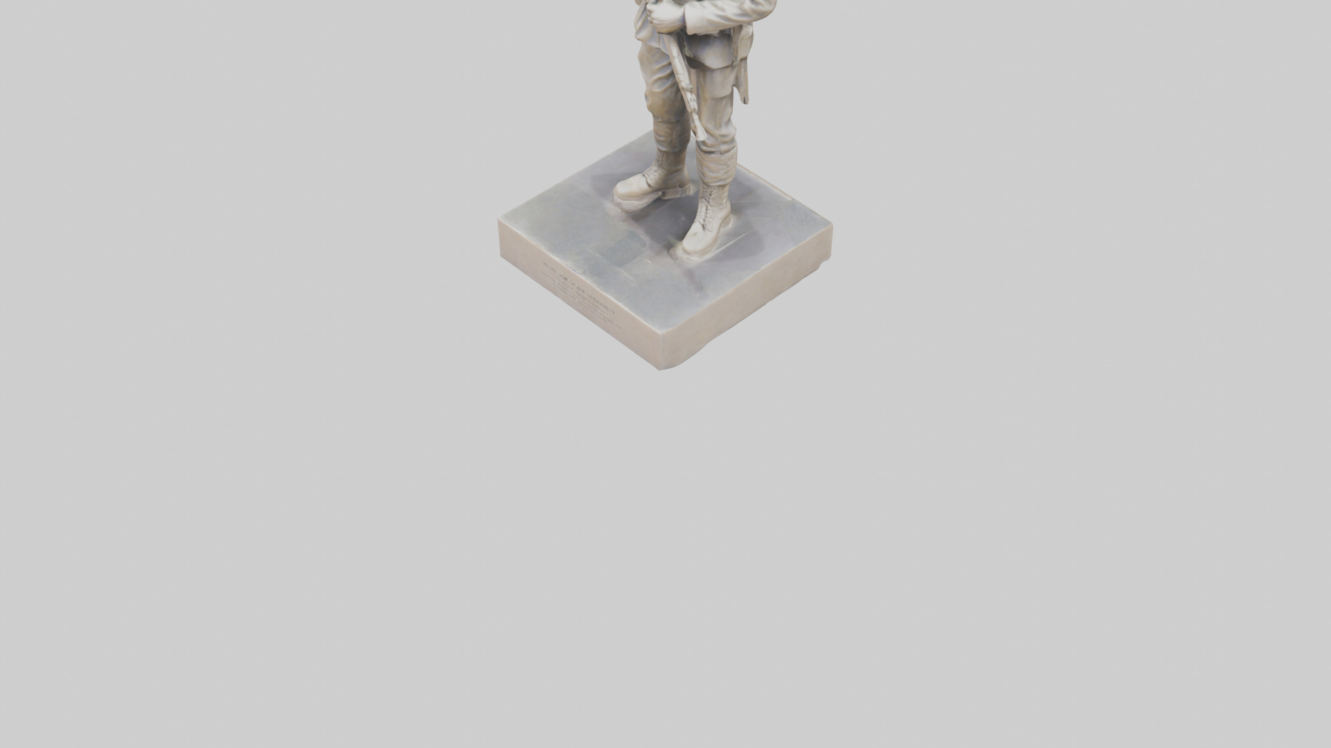 Brave Soldier Monument Sculpture model 3D model_5