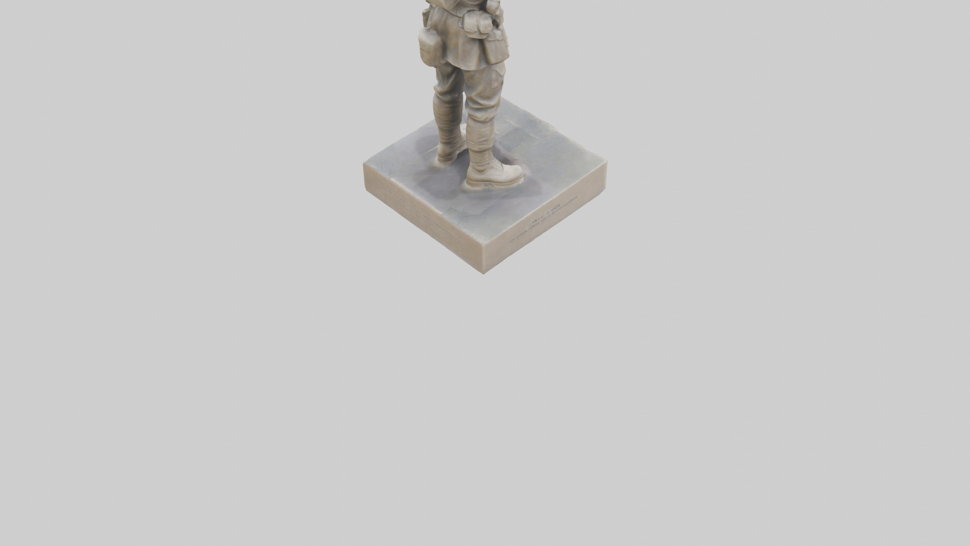 Brave Soldier Monument Sculpture model 3D model_4