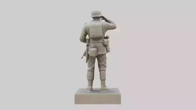 Brave Soldier Monument Sculpture model