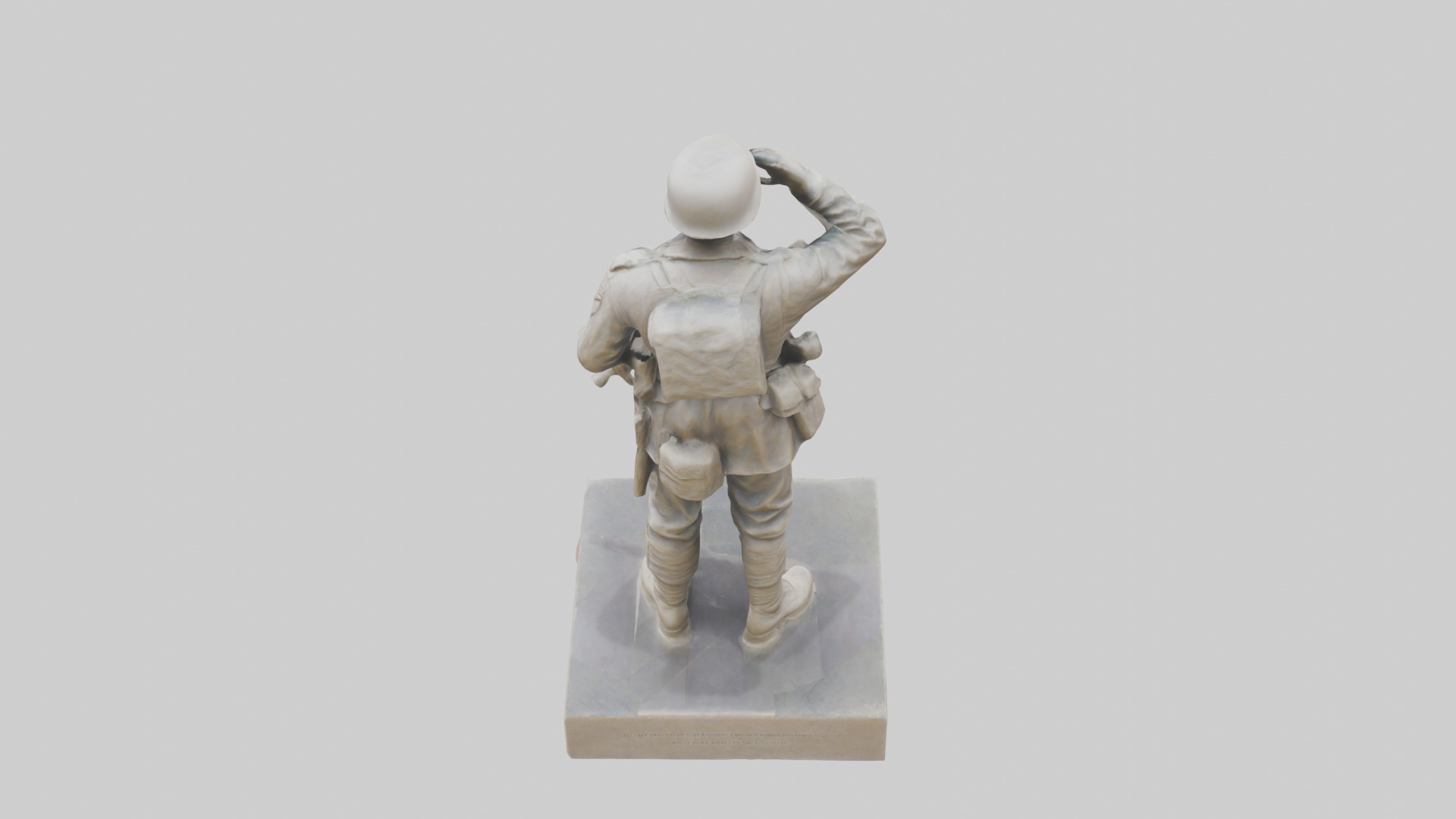 Brave Soldier Monument Sculpture model 3D model_15
