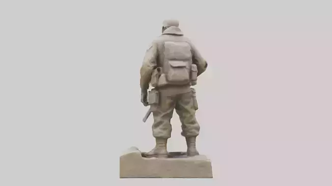 Brave Soldier at War Sculpture model