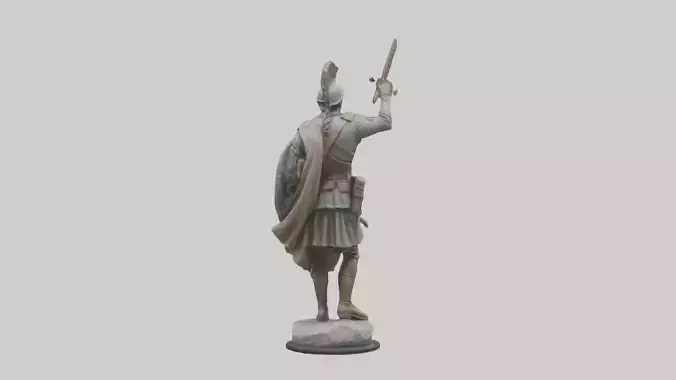 Brave Heart Soldier Statue model