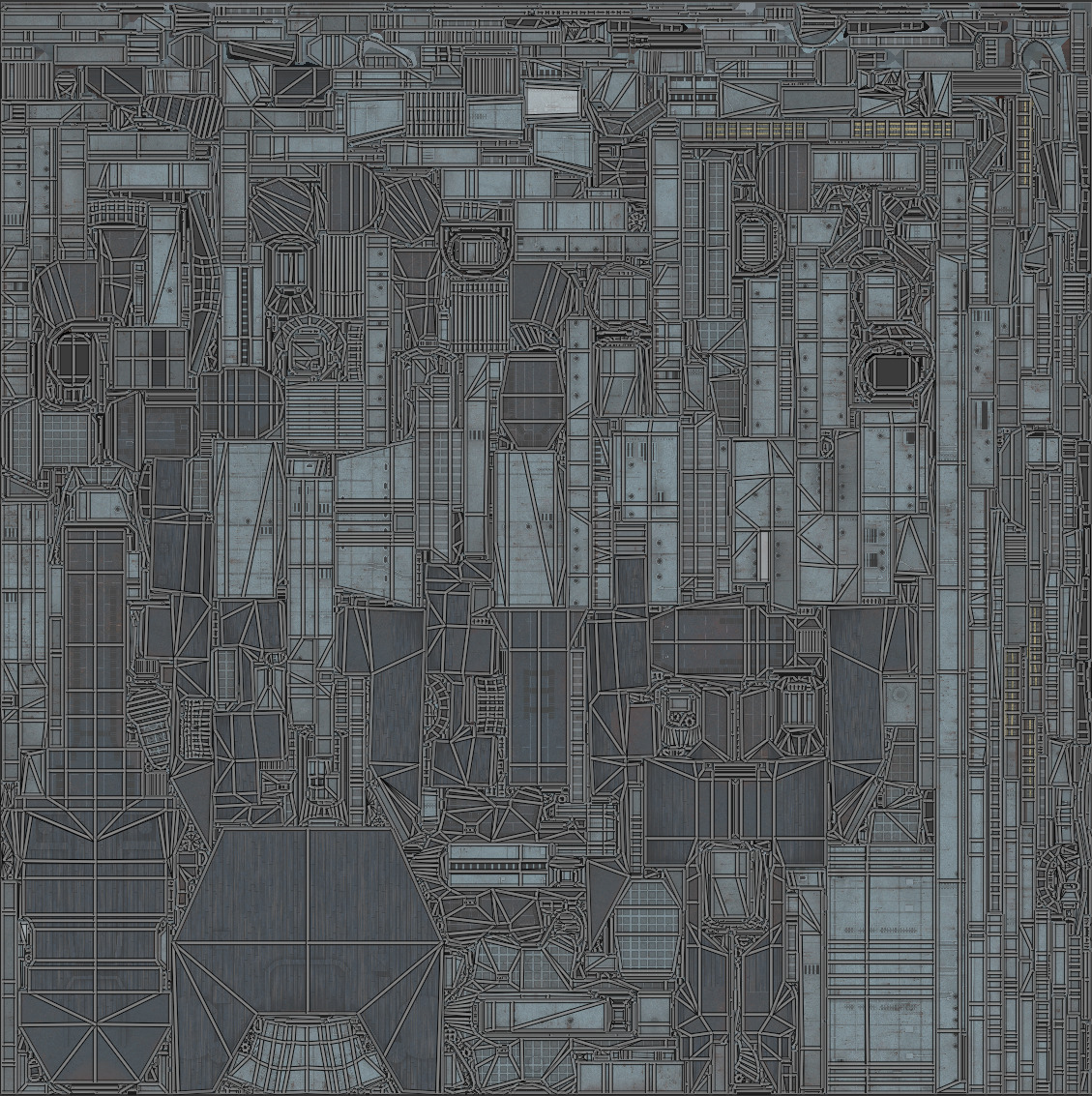 USS Iowa - BB61 Low-poly 3D model_7