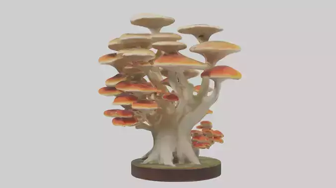 Branching Fungi Sculpture model