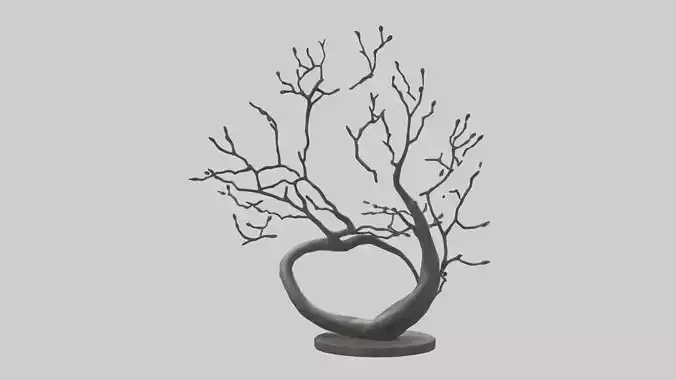 Branch Curves Abstract statue model