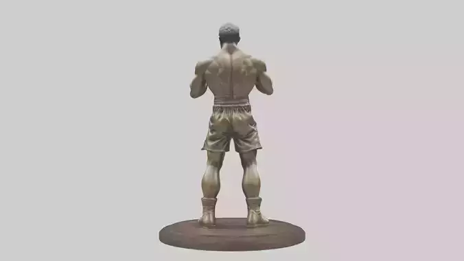 Boxing Stance statue model