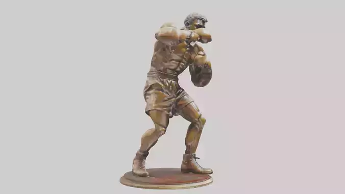 Boxer statue model