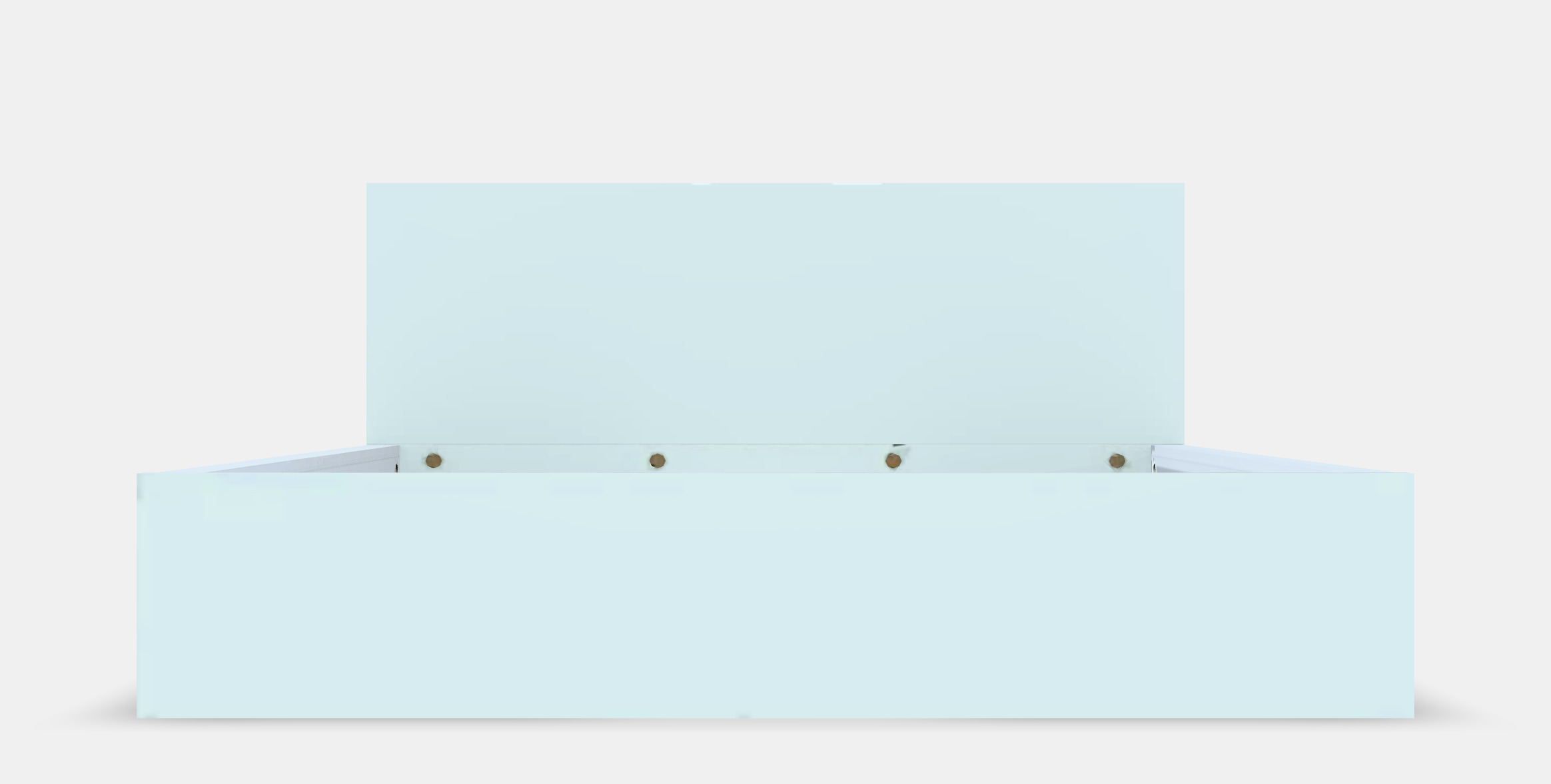 MALM Bed frame high w 4 storage boxes 13 1 Low-poly 3D model_11