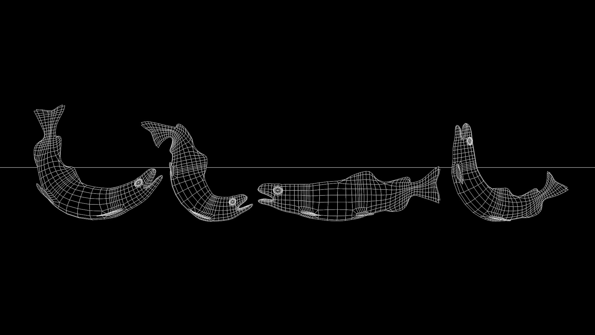 Bronze Fish Statues 3D model_10