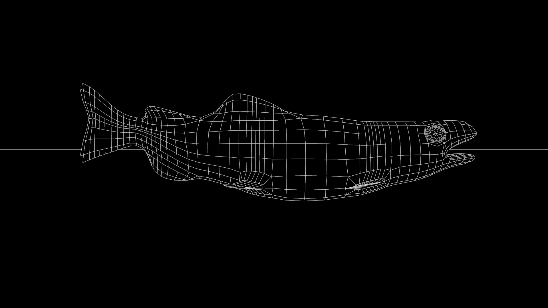 Bronze Fish Statues 3D model_13