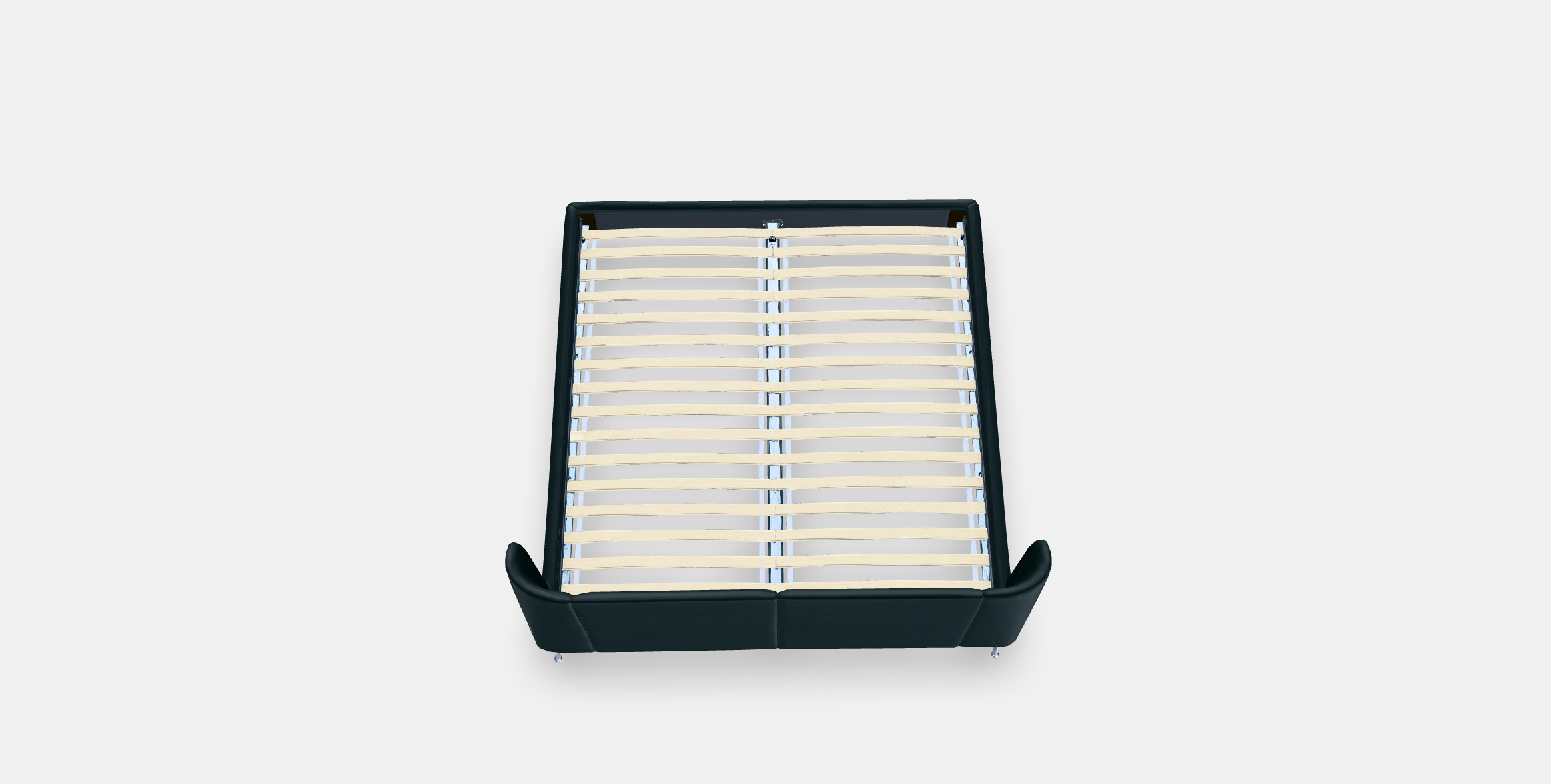 TUFJORD Upholstered bed frame Low-poly 3D model_2