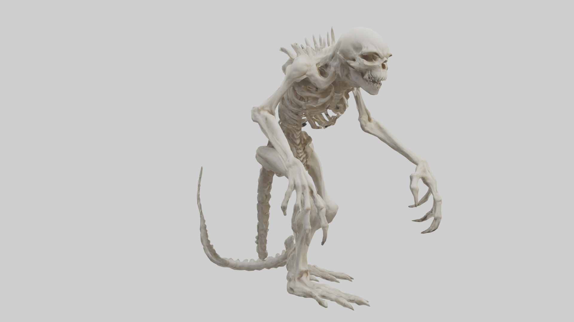 Bone creature model 3D model_7