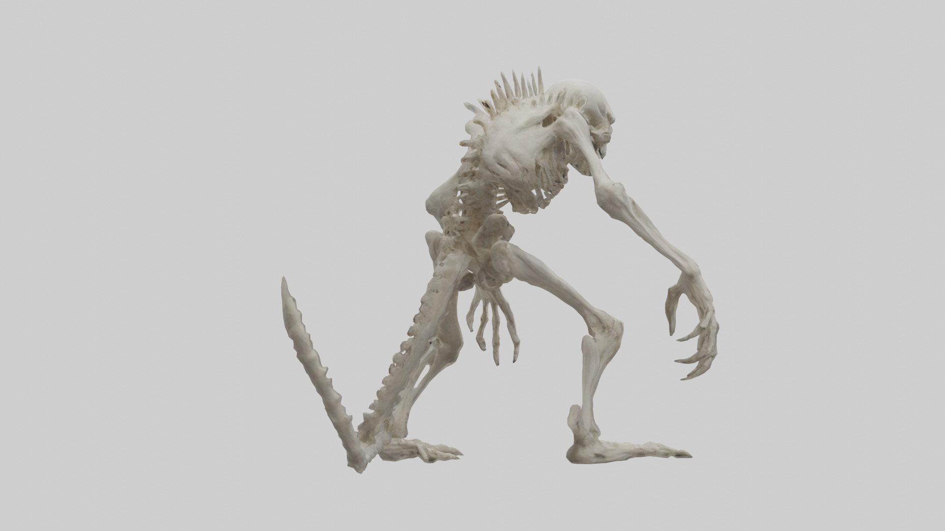 Bone creature model 3D model_2