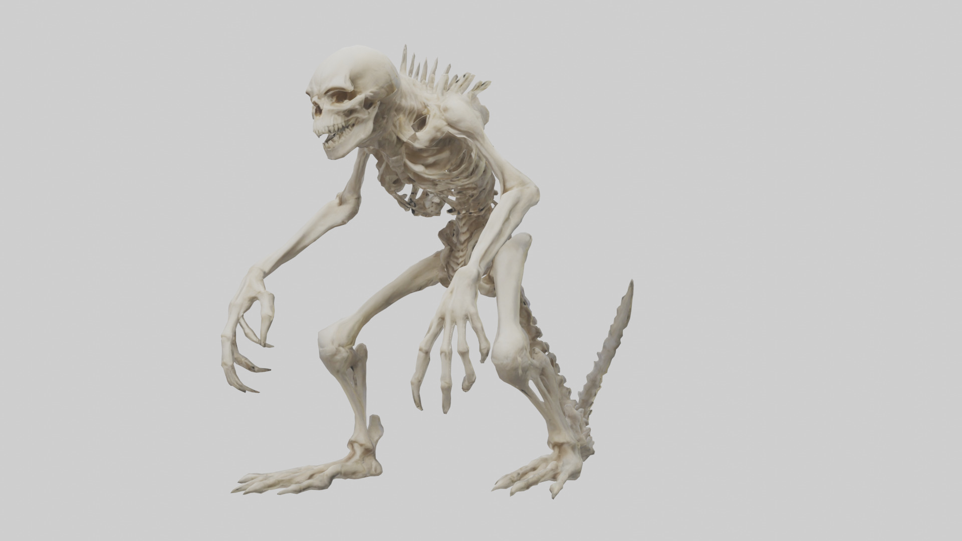 Bone creature model 3D model_8