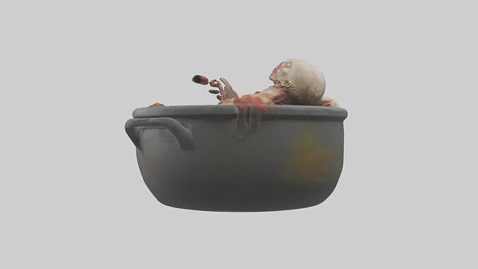 Boiling corpse model 3D model 2
