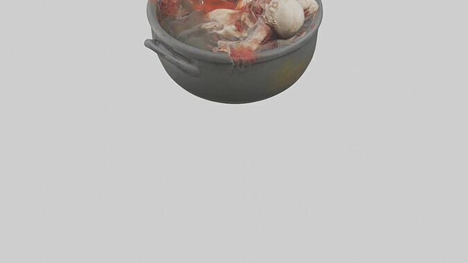 Boiling corpse model 3D model 4