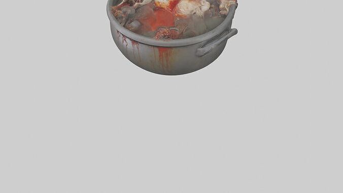 Boiling corpse model 3D model 6