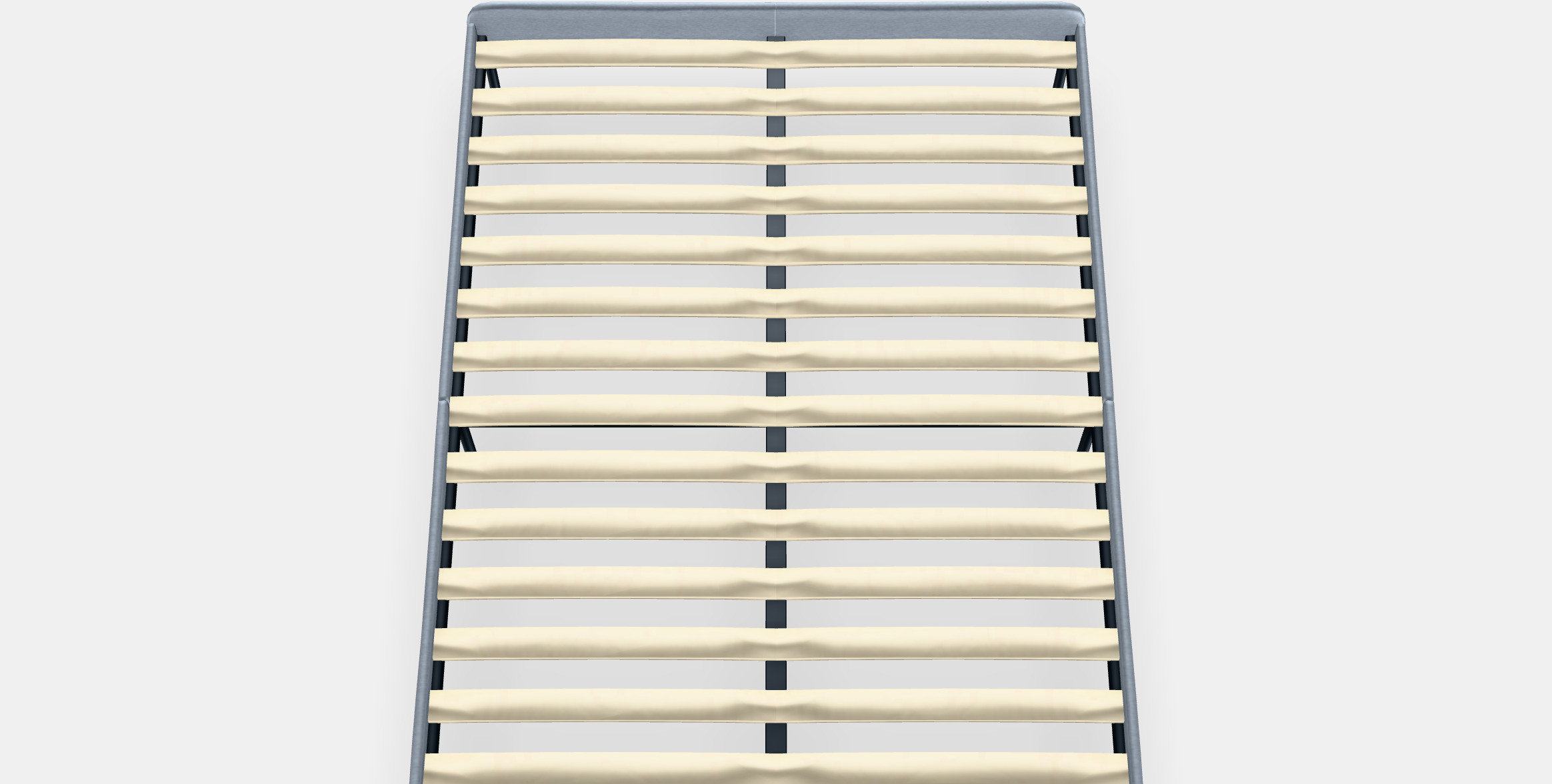 SLATTUM Upholstered bed frame Low-poly 3D model_4