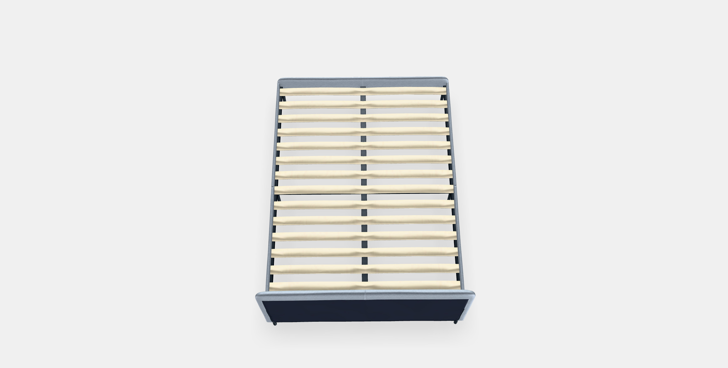 SLATTUM Upholstered bed frame Low-poly 3D model_2